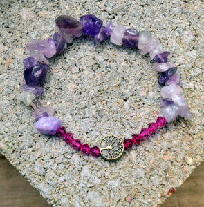 Amethyst Tree Bracelet